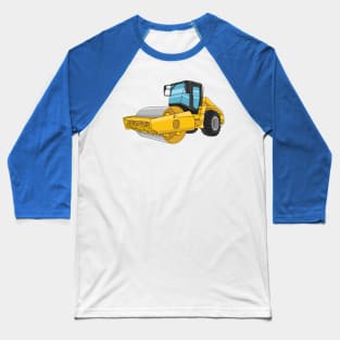 Road roller cartoon illustration Baseball T-Shirt